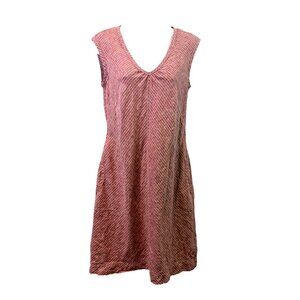 Royal Robbins Womens Dress Hemp Organic Cotton Peekaboo Back Burgandy Boho S